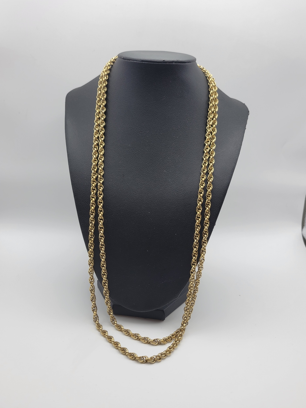 Gold-Tone Rope Chain Necklace Layered